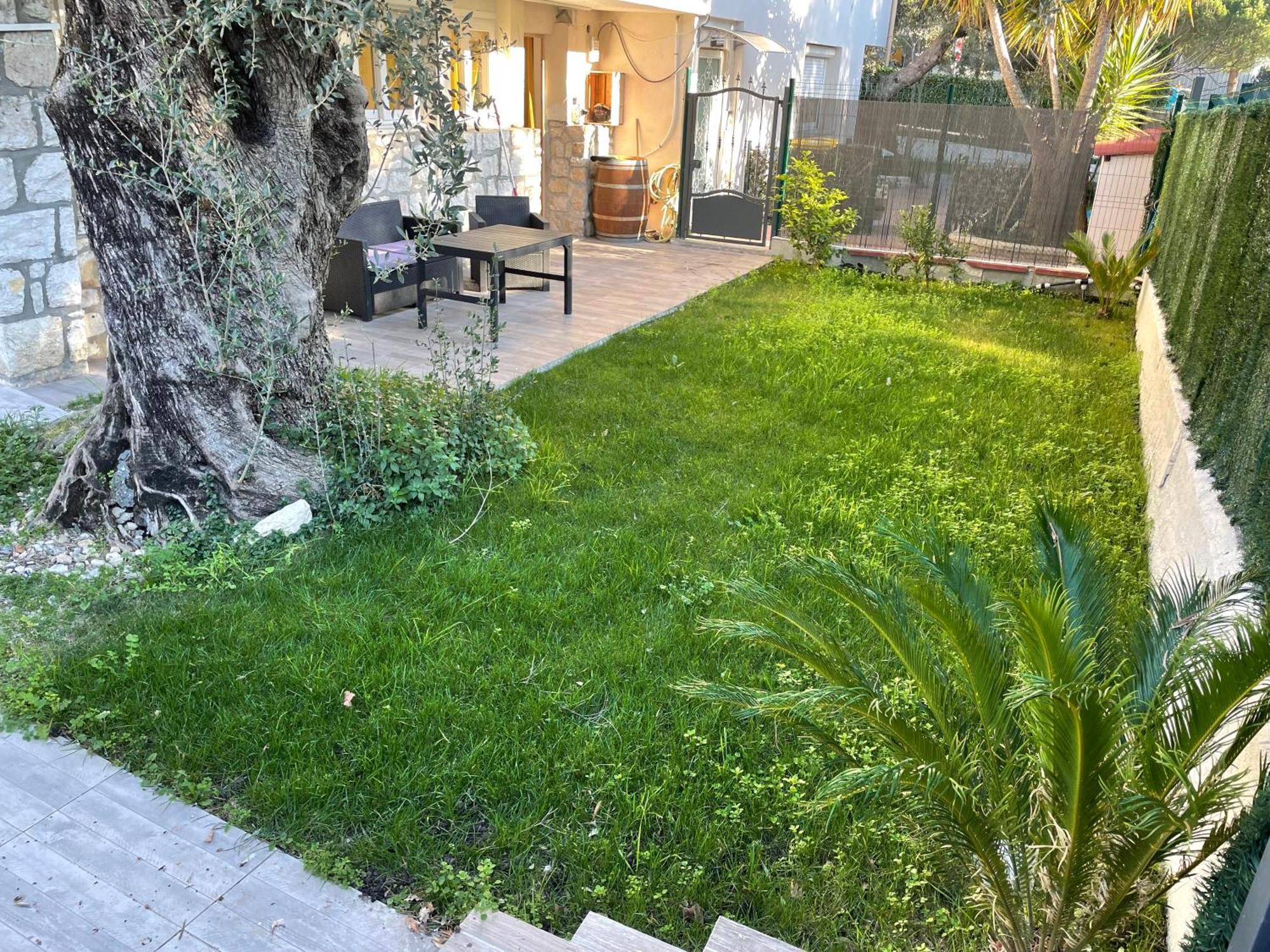 Joli Rez De Jardin 4 Pieces A Cagnes Sur Mer Zewnętrze zdjęcie